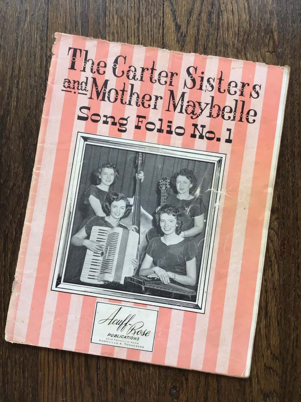 VINTAGE Carter Sisters Mother Maybelle Song Folio No 1 (1949 Vintage Music Book)